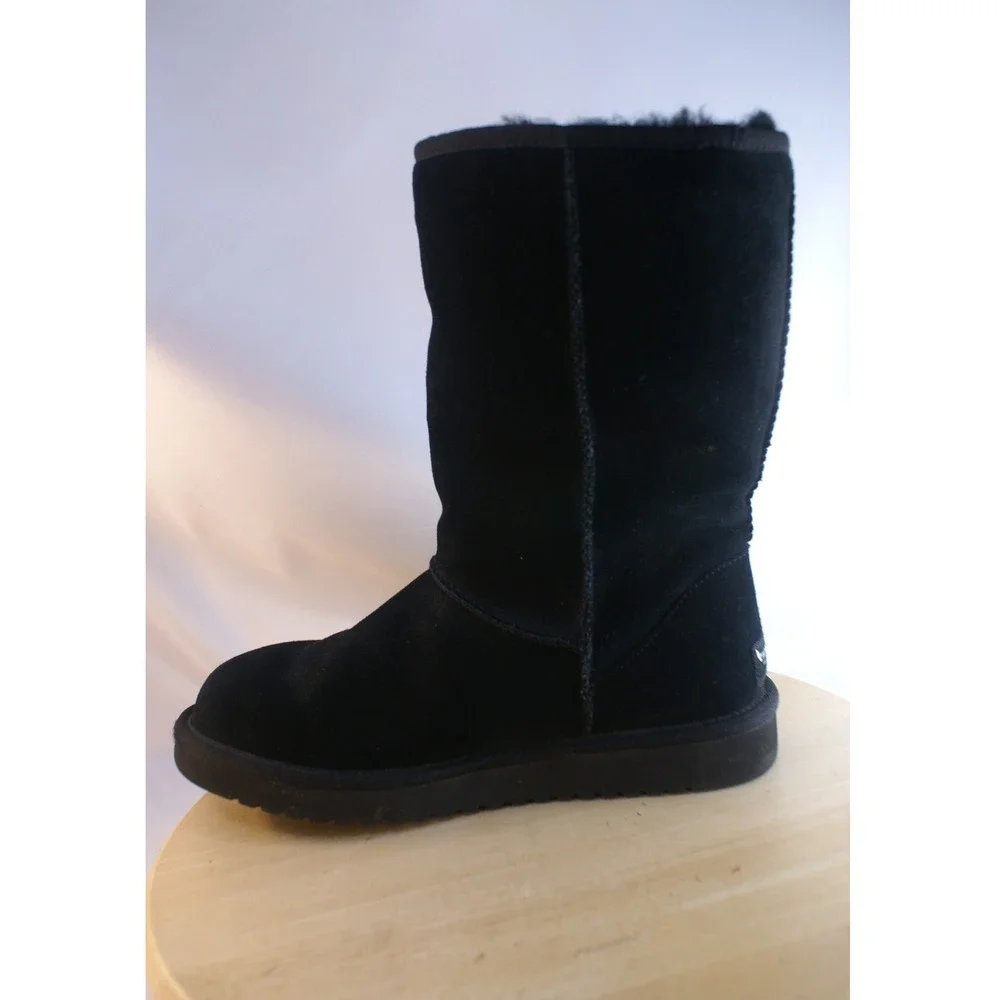 Koolaburra by UGG Victoria Black Suede Tall Winter Boots 1017089 Women 9